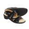 Black Majestic Mephisto Pietra Sandals - Leather (For Women)