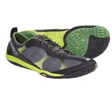 Merrell Barefoot Road Glove Running Shoes - Minimalist (For Men) in Black/Lime Zest - Closeouts