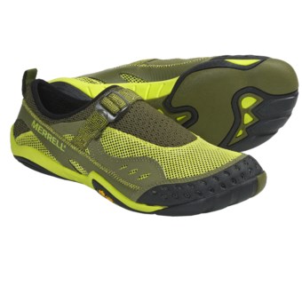 Merrell Barefoot Water Rapid Glove Water Shoes (For Men) in Moss/Lime Zest