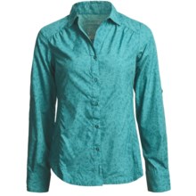 Merrell Cambia Smock Waist Shirt - UPF 30+, Long Sleeve (For Women) in Aruba Dot Floral - Closeouts