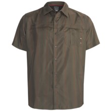 Merrell Cambrillo Shirt - UPF 50+, Short Sleeve (For Men) in Cinder Stripe - Closeouts