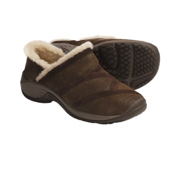 Merrell Encore Flurry Moc Shoes - Sheepskin, Suede, Slip-Ons (For Women) in Cocoa