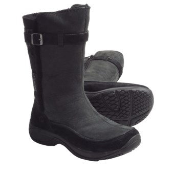 Merrell Encore Snow Boots - Nubuck, Suede (For Women) in Black