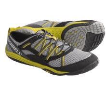 Merrell Flux Glove Sport Running Shoes - Barefoot (For Men) in Black/Light Firefly - Closeouts