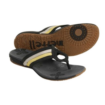 Merrell Lidia Thong Sandals - Leather (For Women) in Multi/Black