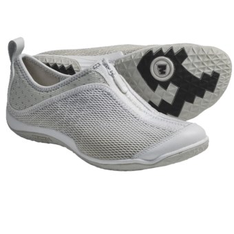 Merrell Lorelei Zip Shoes - Nubuck-Mesh (For Women) in White