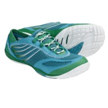 Merrell Pace Glove Trail Running Shoes - Minimalist (For Women) in Peacock Blue/White - Closeouts