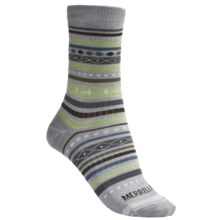 Merrell Ribbon Crew Socks - Lightweight (For Women) in Grey - 2nds
