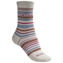 Merrell Ribbon Crew Socks - Lightweight (For Women) in Natural - 2nds
