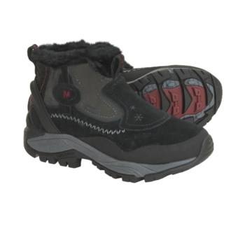 Merrell Sleet 6 Leather Boots - Waterproof (For Women) in Black