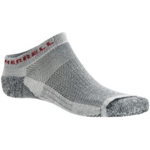 Merrell Sonic Socks - Lightweight, Ankle (For Men) in Grey/Charcoal/Red - 2nds