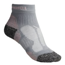 Merrell Windrush Trail Running Socks - CoolMax® Polyester, Lightweight (For Women) in Grey/Pink - 2nds