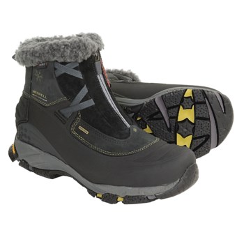 Merrell Winterlude Zip-Front Boots - Waterproof (For Women) in Black