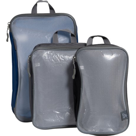Travelon Mesh Packing Cubes - Set of 3, Silver - COOL TONES ( )