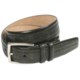 Mezlan Lizard Leather Belt - Satin Silver Buckle (For Men)