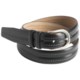 Mezlan Top-Stitched Leather Belt (For Men)