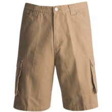 Mike Rowe Works Dirty Jobs Canvas Cargo Shorts - Cotton (For Men) in Gravel - Closeouts