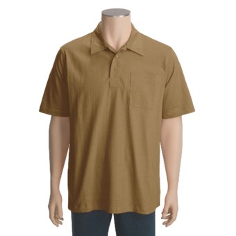 Mike Rowe Works Dirty Jobs Cotton Polo Shirt - Short Sleeve (For Men) in Gravel
