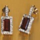 Millennium Creations 10K Gold Garnet Earrings