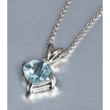 Millennium Creations Blue Topaz Necklace - Sterling Silver in Blue Topaz/Sterling Silver - Closeouts