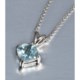Millennium Creations Blue Topaz Necklace - Sterling Silver