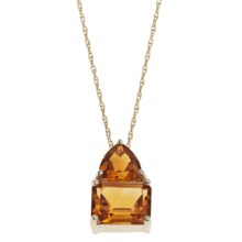 Millennium Creations Citrine 14K Gold Necklace in Citrine/14K Gold - Closeouts