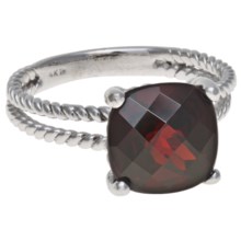 Millennium Creations Garnet Ring - 14K White Gold in Garnet/14K White Gold - Closeouts