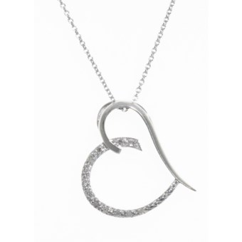 Millennium Creations Heart Pendant Necklace - 18