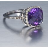 Millennium Creations Marquis Gemstone Ring - Diamond, 10K Gold