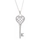 Millennium Creations Sterling Silver Key Necklace - 18"