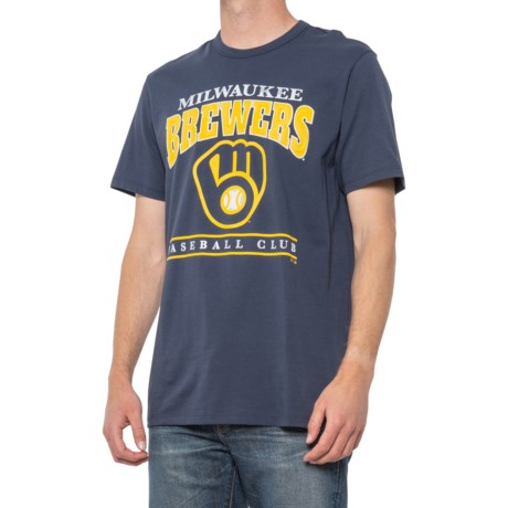 47Brand Milwaukee Brewers Reset Franklin T-Shirt - Short Sleeve (For Men) - ATLAS BLUE (M )