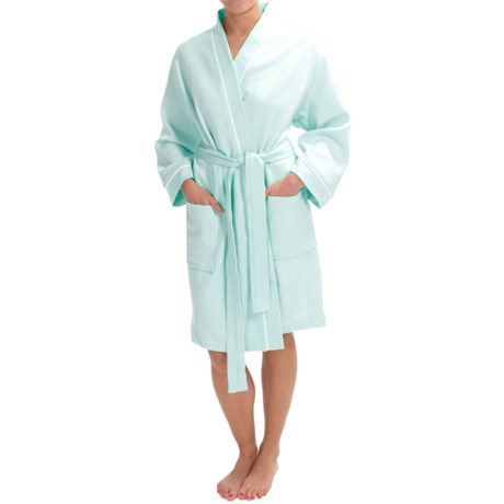 Mimosa by KayAnna Quilted Kimono Robe Long Sleeve (For Women)