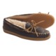 Minnetonka Moccasin Boat Moc Shoes - Leather, Faux-Fur Lined (For Women)
