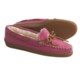 Minnetonka Moccasin Boat Moc Shoes - Leather, Faux-Fur Lined (For Women)