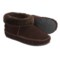 Chocolate Minnetonka Moccasin Karen Ankle Bootie Slippers - Suede, Rolled Collar (For Women)