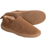 Minnetonka Moccasin Romeo Slippers - Sheepskin Lining Suede (For Men)