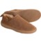 Wicker Minnetonka Moccasin Romeo Slippers - Sheepskin Lining Suede (For Men)