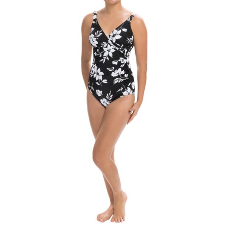Miraclesuit Flower Fantasy Wrap One Piece Swimsuit (For Women)