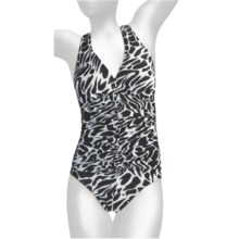 Miraclesuit Go Boldly Sonatina Swimsuit - DD Cup (For Women) in Black/White - Closeouts