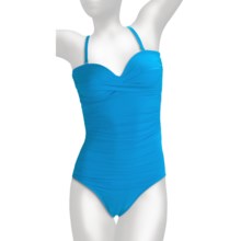 Miraclesuit Must Haves Barcelona Swimsuit - 1-Piece, Removable Straps (For Women) in Turquoise - Closeouts