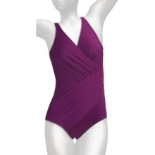 Miraclesuit Must Haves Oceanus Swimsuit - 1-Piece (For Women) in Plum - Closeouts