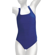Miraclesuit Must Haves Sideswipe Swimsuit - One-Piece (For Women) in Electric Blue - Closeouts