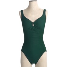 Miraclesuit Solid Escape Swimsuit - Underwire, 1-Piece (For Women) in Forest Green - Closeouts