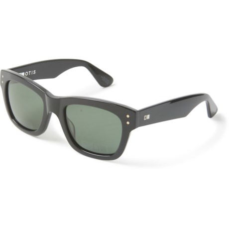 Otis Missing Pieces Sunglasses - Polarized Glass Lenses (For Men and Women) - SHINY BLACK/GREY ( )