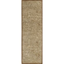 Momeni Arabesque Hand-Tufted Wool Floor Runner - 2’6”x8’ in Beige - Overstock