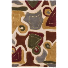 Momeni New Wave Transitional Hand-Tufted Wool Rug - 2x3' in Multi Abstract - Closeouts
