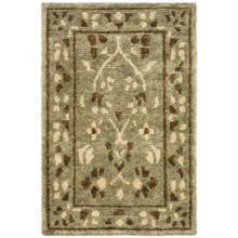 Momeni Sedona Collection Hand-Knotted New Zealand Wool Area Rug - 5'6"x8'6" in Sage - Closeouts