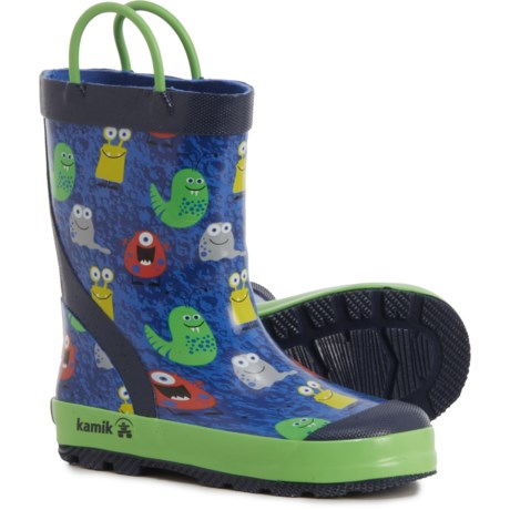 Kamik Monster Rain Boots - Waterproof (For Boys) - BLUE (3C )