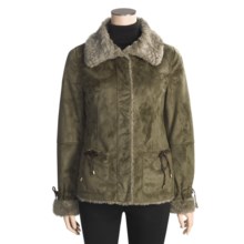 MontanaCo Faux-Shearling Jacket - Reversible (For Women) in Sage - Closeouts