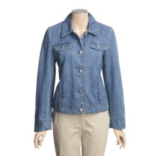 MontanaCo Jean Jacket - Pick-Stitch Detail (For Women) in Denim - Closeouts